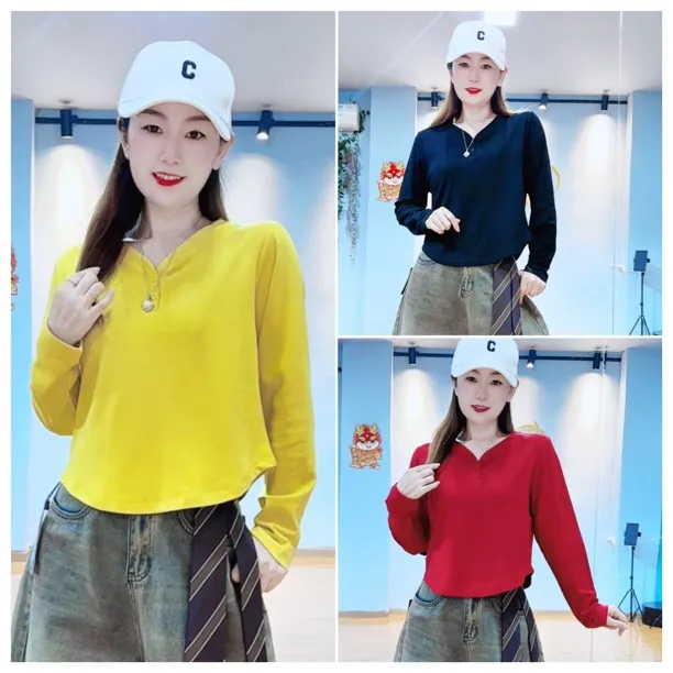 CX新品秋冬款薄绒宽松长袖5123