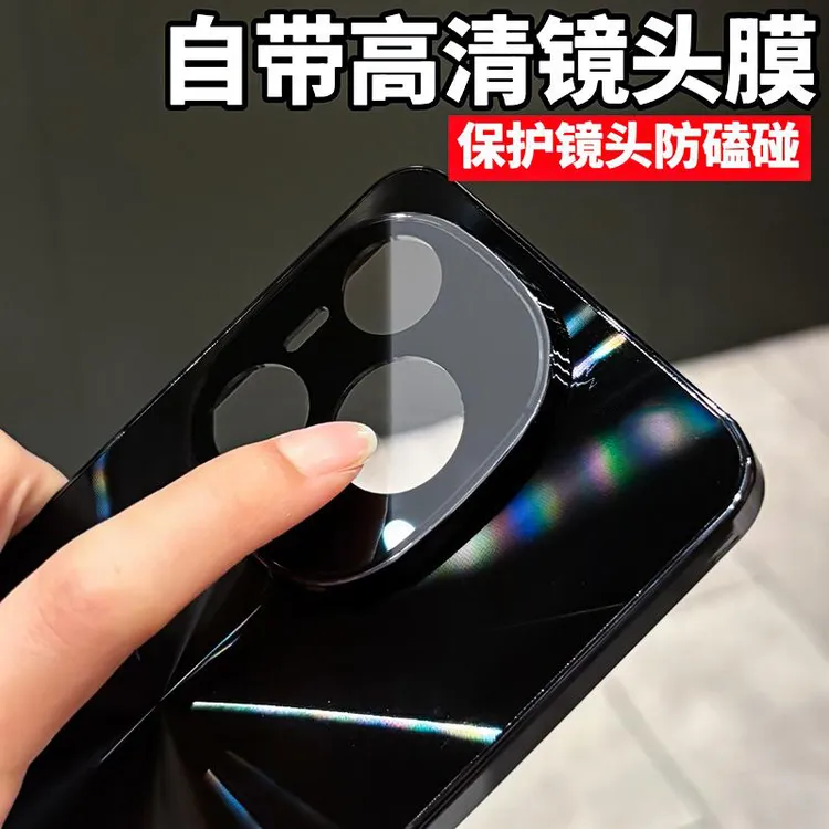 CD纹电镀镜头适用荣耀power手机壳镭射全包防摔个性创意保护套