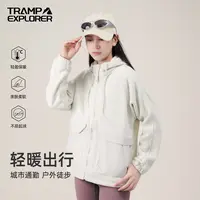 徒探者男女同款拼接抓绒衣新款摇粒绒休闲情侣装66010