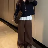 【莹莹推荐】叠穿打底衫针织外套裤子三件套显瘦秋季穿搭一整套