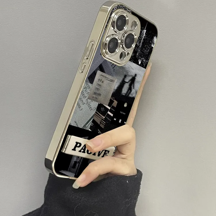 复古胶片适用苹果17promax手机壳16pro新款15电镀支架14卡通17Air