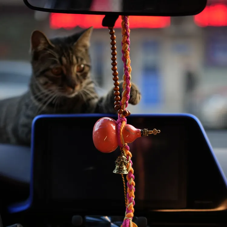 大漆飘漆真葫芦藏绳车挂包挂批发