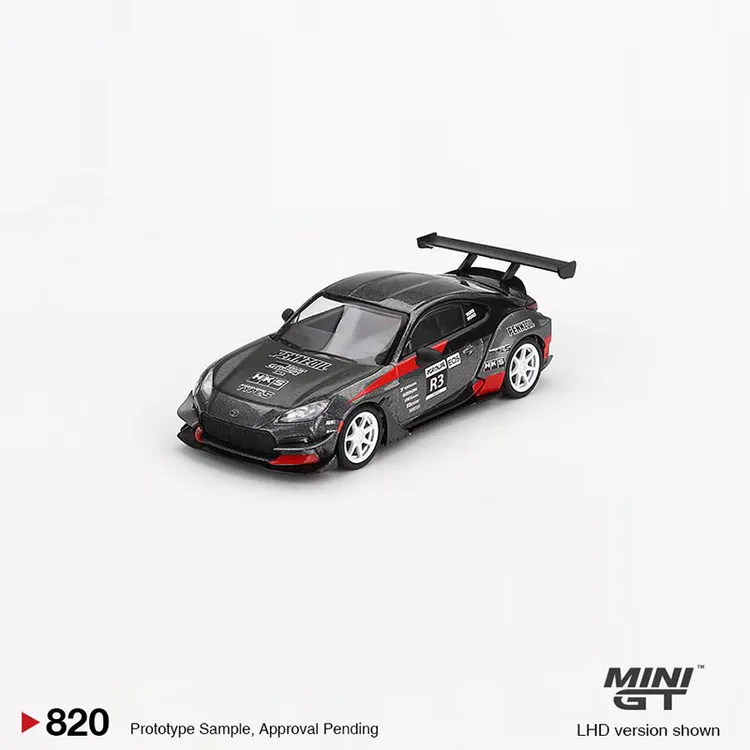 MINIGT 1:64 丰田 Toyota GR86 HKSR3 仿真合金汽车模型收藏 #820