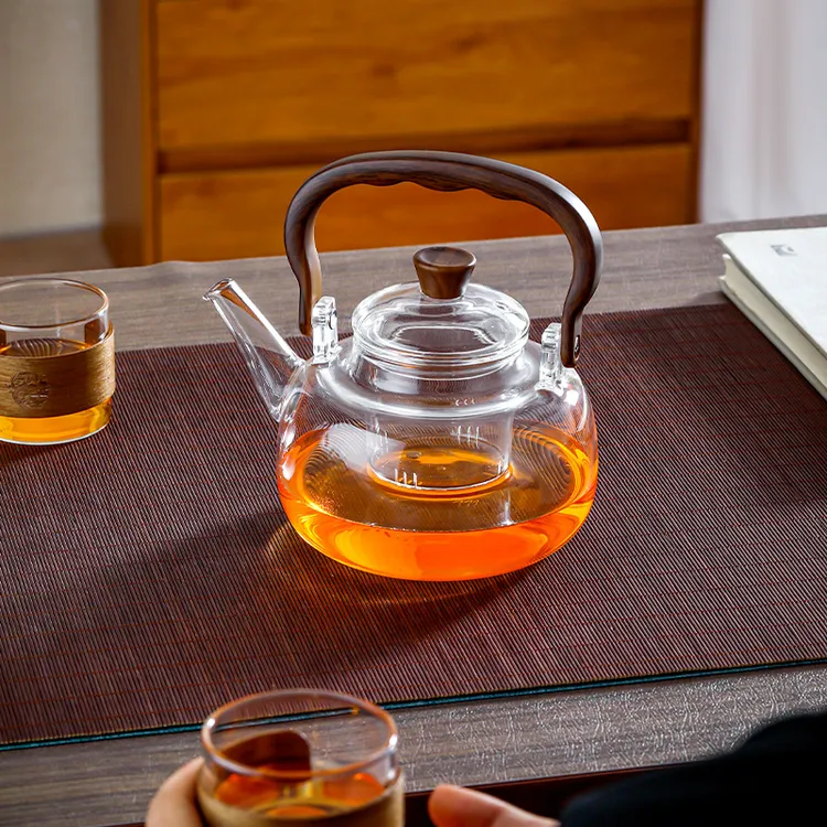 简约耐热玻璃提梁壶可电陶炉两用功夫花茶泡茶烧水壶