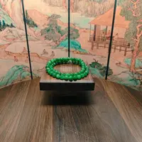 T和田玉碧玉圆珠项链0679