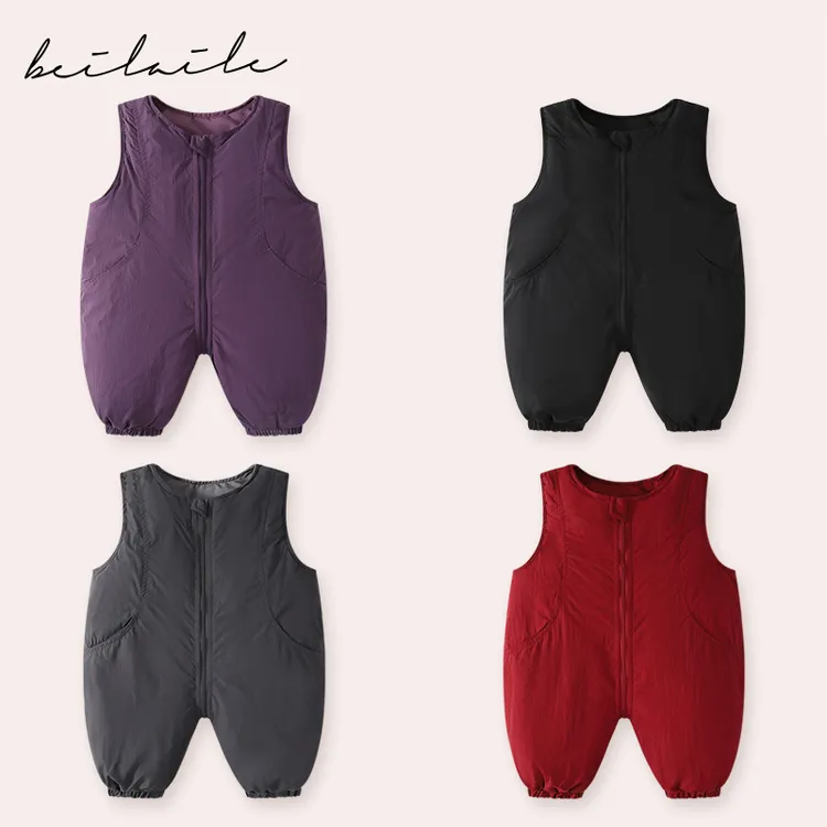 【羽绒冲锋加厚三防背带裤 小乐妈咪】背带婴儿童小童女童衣服J18