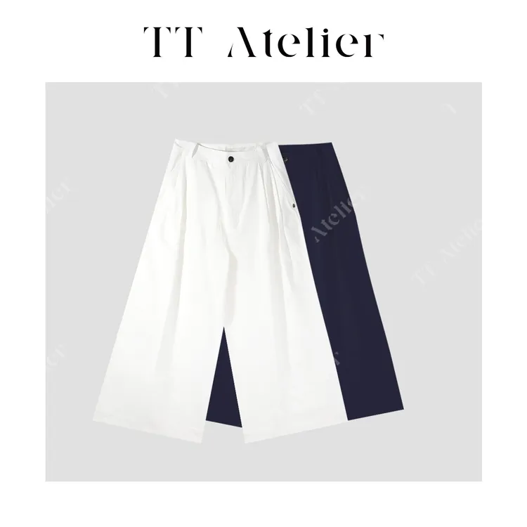 TT设计师【纤影】2025夏季高知感松弛廓型显瘦裤九分裤TT259821