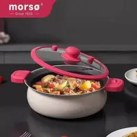 微压汤锅双耳不粘锅大容量家用商用铁质  Y245