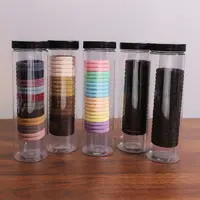 发圈头绳高弹力耐用马尾无接缝皮筋扎头发简约韩系发绳5罐100根