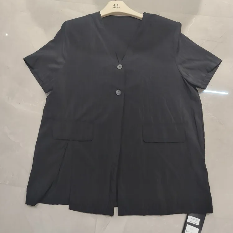 原创设计款欧版浪漫潮流气质百搭款西装短袖