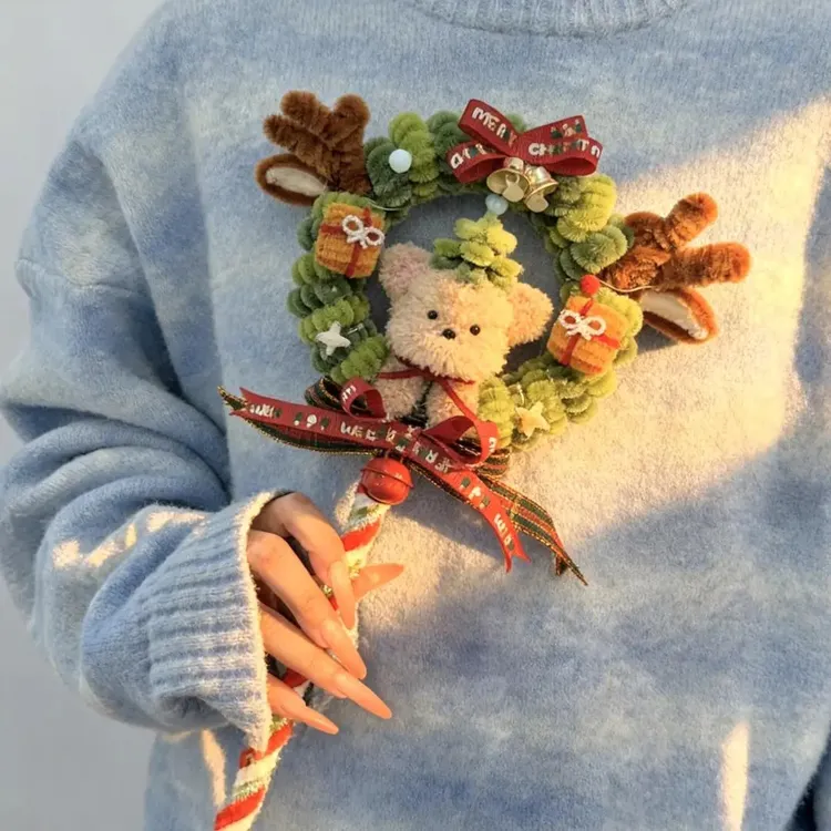 【圣诞限定】圣诞树魔法棒圣诞节礼物扭扭棒手工编织diy材料包礼物