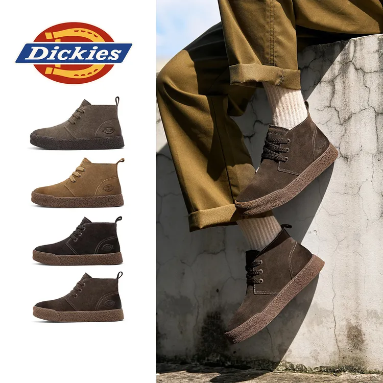 Dickies马丁靴2025冬季新款老钱风男士耐磨复古休闲男鞋百搭靴子