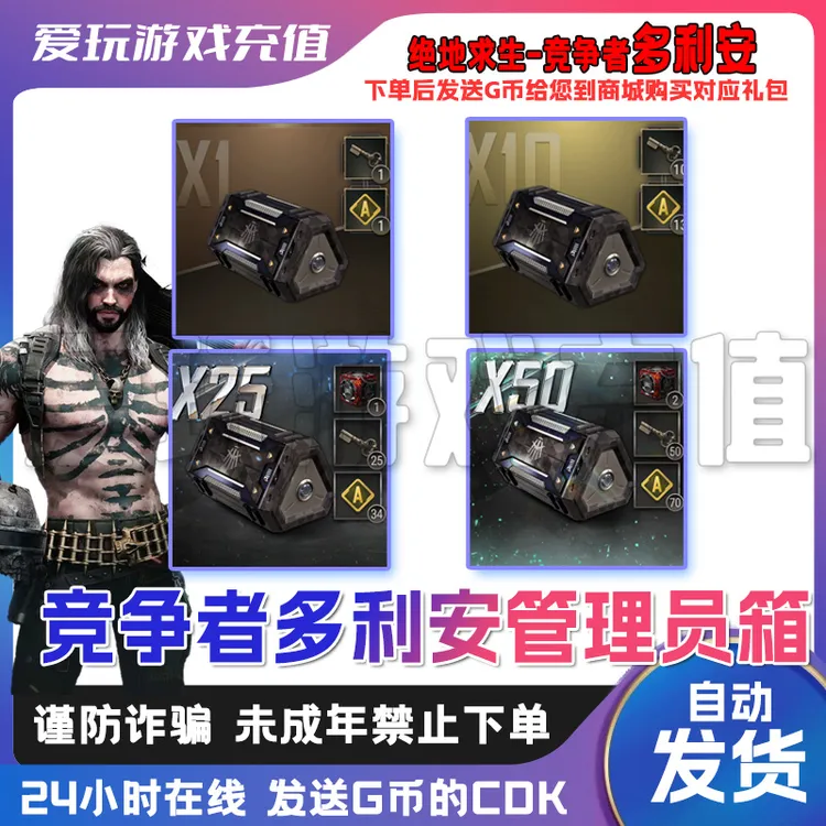 steam绝地求生竞争者多利安档案管理员宝箱礼包CDK兑换码【GB包】