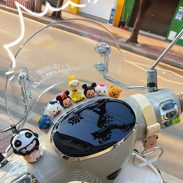 2025新款电动车装饰小配件可爱车载摆件中控台电瓶摩托车雅迪爱玛