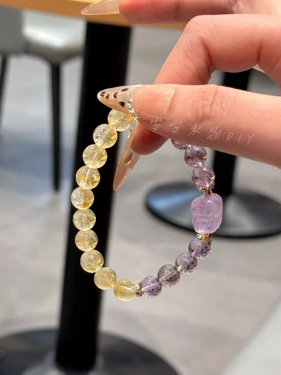 【财富与智慧】天然紫水晶➕黄阿赛黄塔晶➕貔恘雕刻 