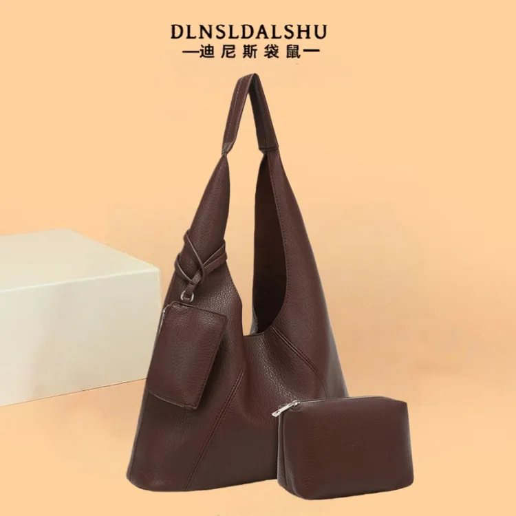 女士托特包街头潮流车缝线单根单肩包休闲包包女款爆款2025新款