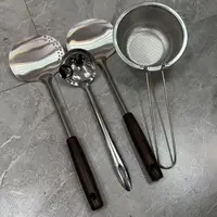 蘑菇铲加煎铲加火锅漏勺加滤油勺四件套家用厨房必备【汤家限定】