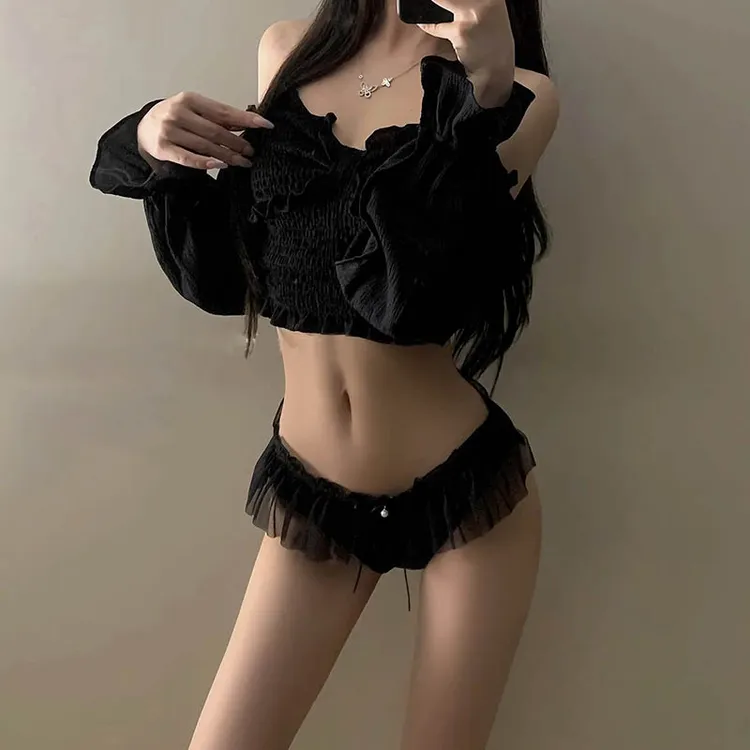 纯欲少女~女生蕾丝网纱透气女士性感内裤女纯欲舒适亲肤薄款内裤