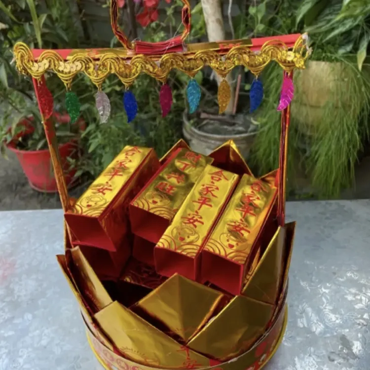 潮汕中秋折塔小金篮DIY材料包送详细教程