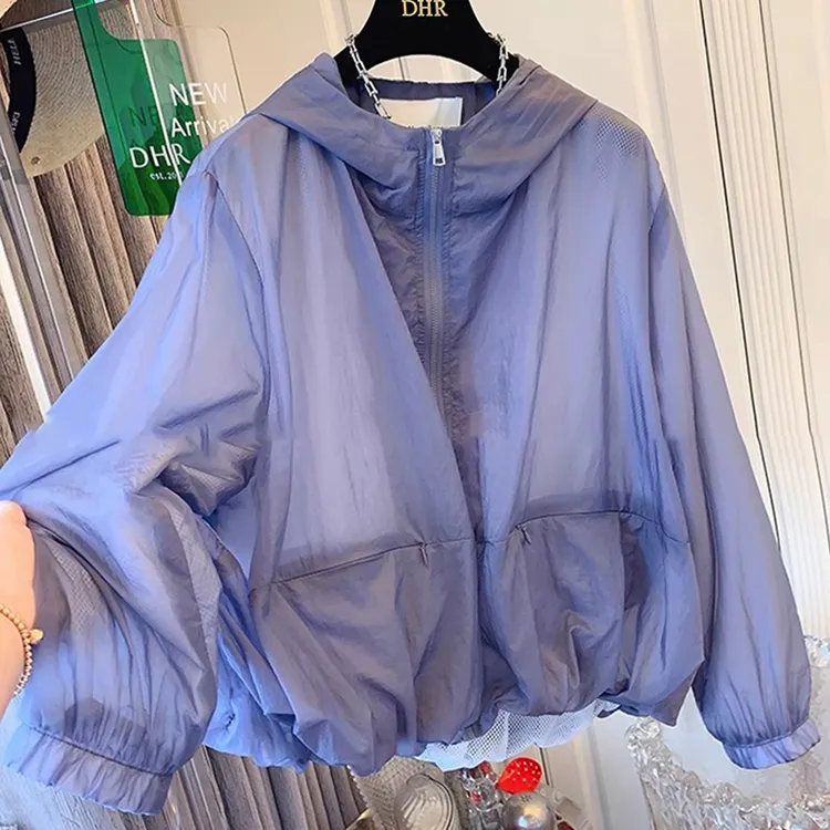 独特超好看外套女2025夏季新款户外休闲运动防紫外时尚大码上衣服