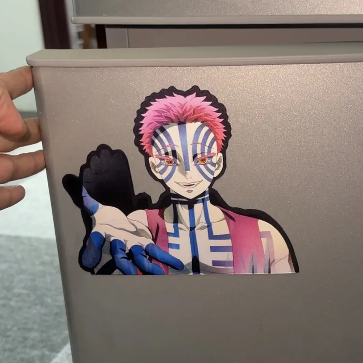 鬼灭之刃猗窝座3D渐变幻术贴纸炭治郎倪豆子善逸伊之助蝴蝶忍防水