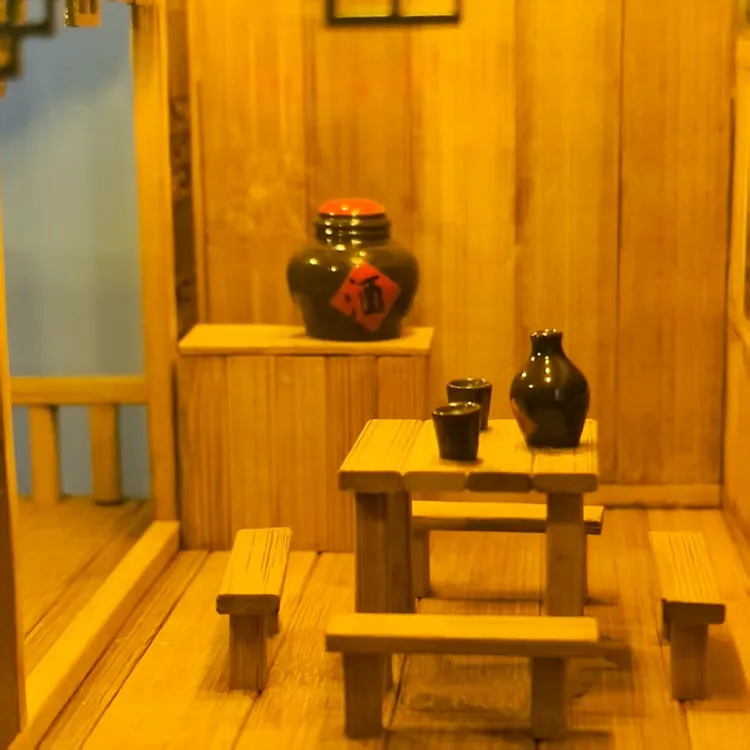 DIY手工 带灯中式半成品造景建筑鱼缸微景观水陆缸庭院盆景素材包