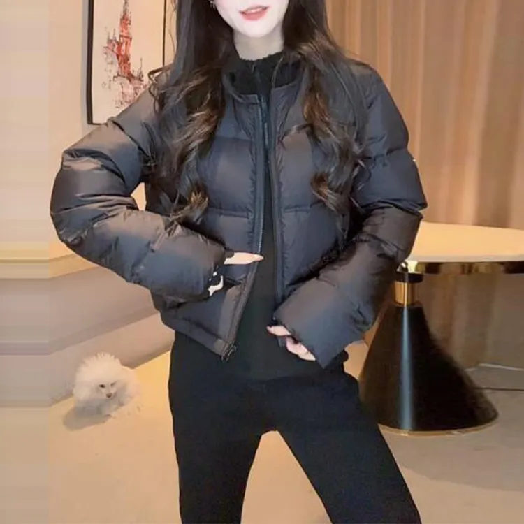 【秋冬上新】韩版时尚纯色棉服女2025年秋冬季新款高级感外套潮