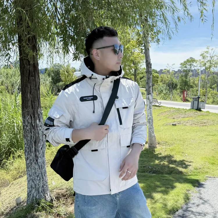 2025新款夹克男士韩版潮流春秋休闲工装外套男装91098