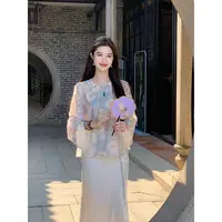 凌茜【华悦】新中式中国风春秋清新气质优雅时尚显瘦百搭上衣