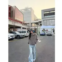 3-SMILEME【朴禾时光】秋冬加绒加厚环保毛保暖皮草外套MA09025412