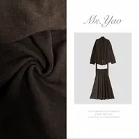 Ms·Yao【锋叙双幕】秋冬氛围感绵羊毛上衣+半身裙两件套 8132