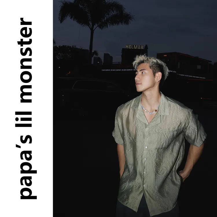 褶皱花卉 美式复古休闲宽松短袖衬衫男 夏季度假风古巴领衬衣潮