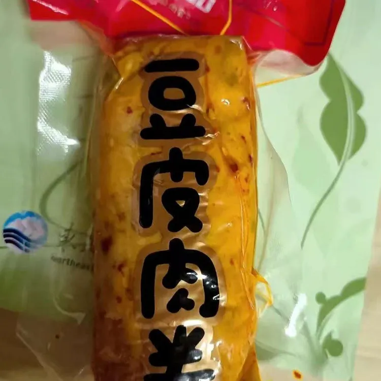 东北柏慧食品豆皮肉卷豆皮包肉五香干豆腐肉卷鸡肉卷香肠微辣