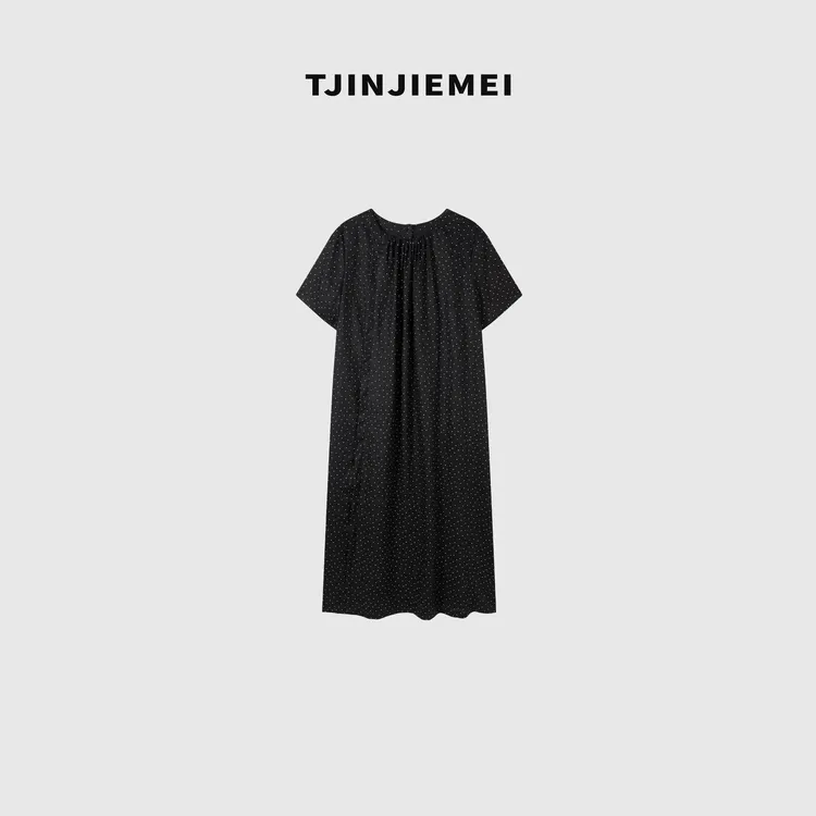 T井姐妹【简单点】设计感慵懒宽松100亚麻连衣裙LYQ2506-TJ396