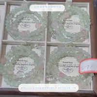 SG2615-［镜花春兔］葡萄石粉水晶辉石白水晶手串均有瑕色差多样发