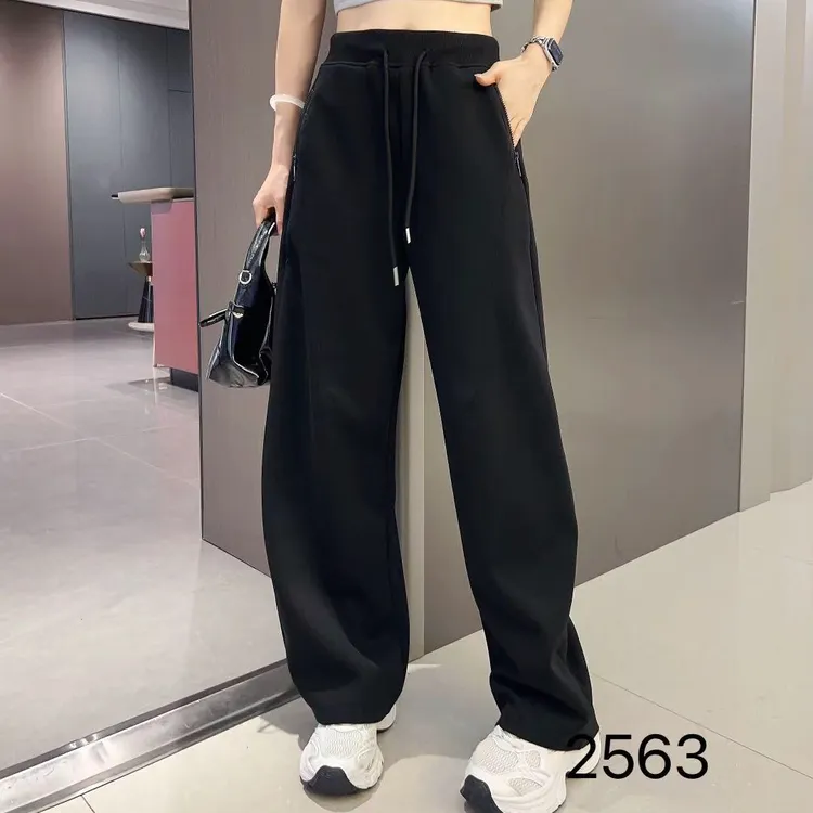 2563-2025年秋季新款时尚简约百搭显瘦休闲裤
