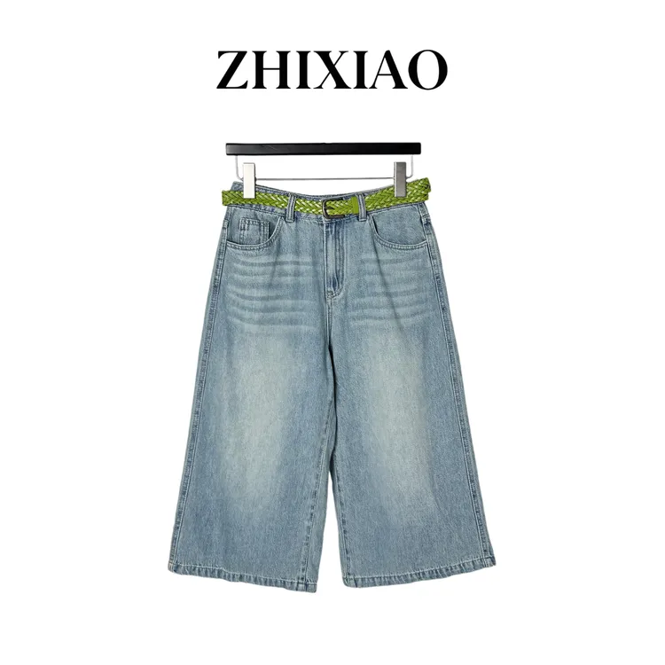 【ZHIXIAO】夏季新款：极简牛仔裤25520