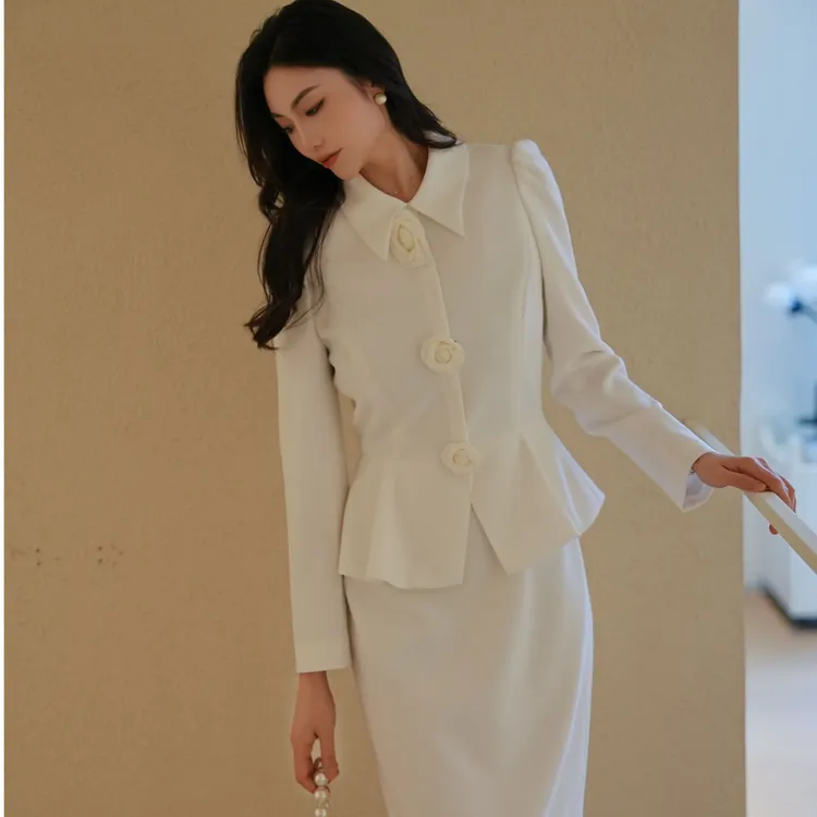 【晨粉专享价】2024年新款时尚经典山茶花连衣裙-MOGA01WOP001W11