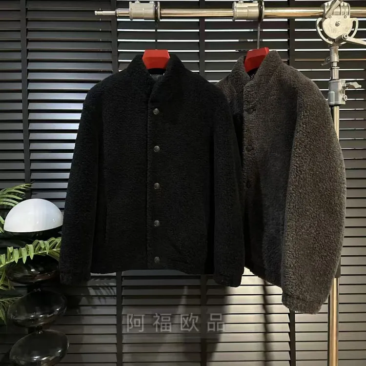 男士净版小立领100羊毛外套【羊毛内胆填充】25101