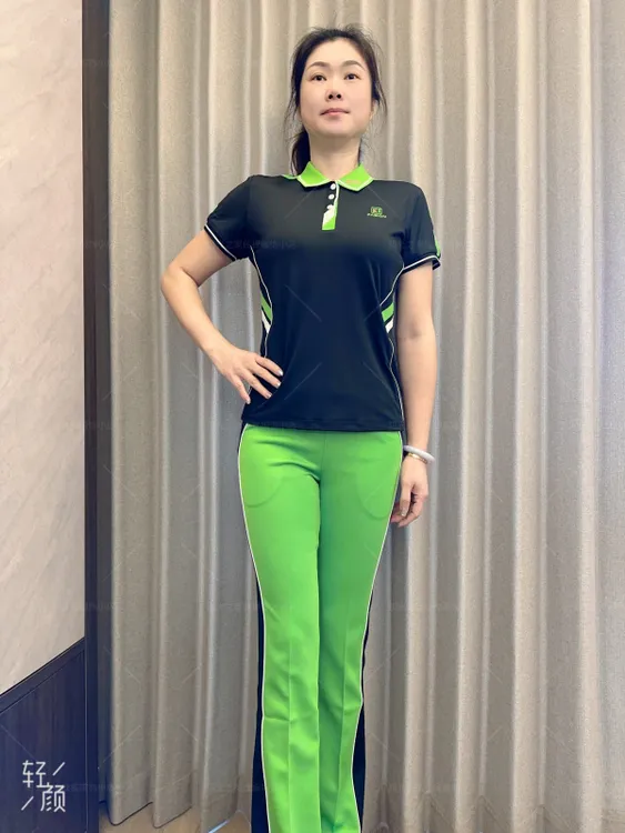 新款～《黑色/草绿》佳木斯健身操套装