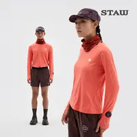 STAW世拓逐日方格15度2.0跑步运动长袖T恤男抗菌休闲训练速干衣女