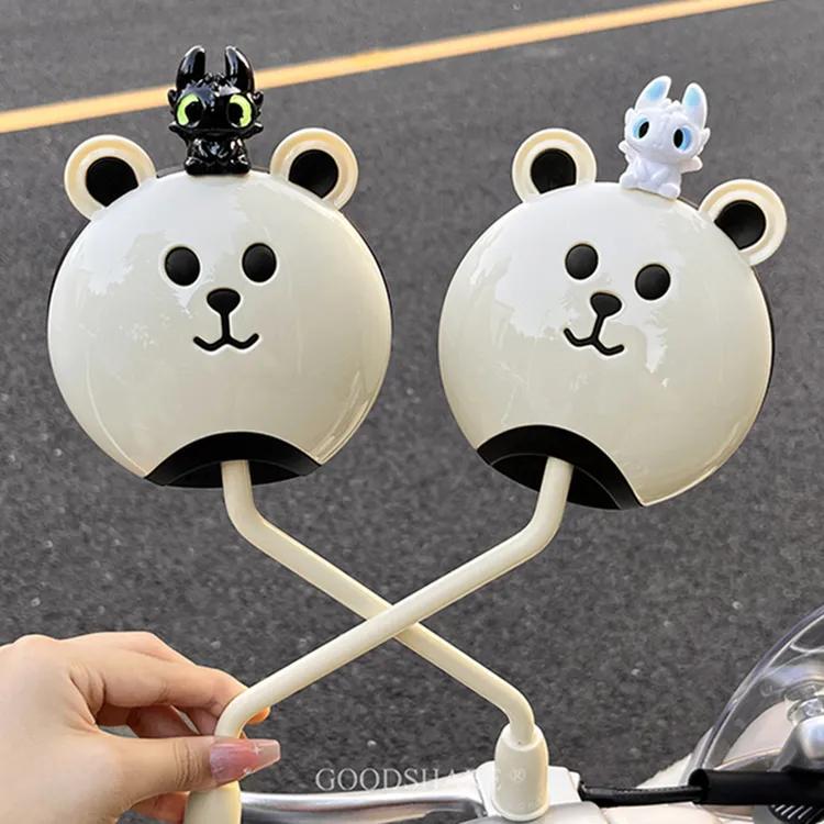 电动车后视镜适用于雅迪爱玛台铃2025新款可爱电瓶车高清反光镜子