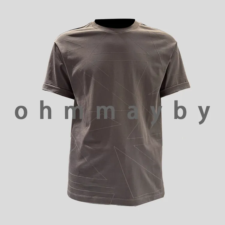 ohmmayby美式小众时尚高级感百搭半袖上衣服夏男款宽松潮短袖T恤