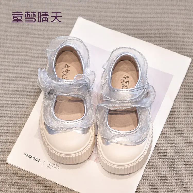 童梦晴天女童鞋子2025秋季新款儿童运动鞋软底韩系玛丽珍休闲鞋