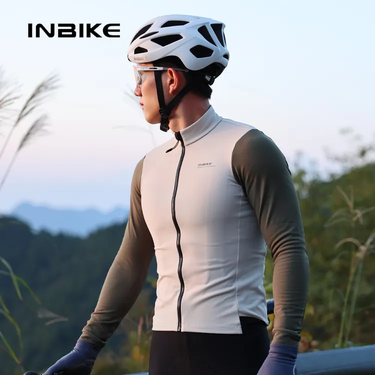INBIKE抓绒骑行服秋冬季保暖25年新款长袖公路车自行车加绒外套男