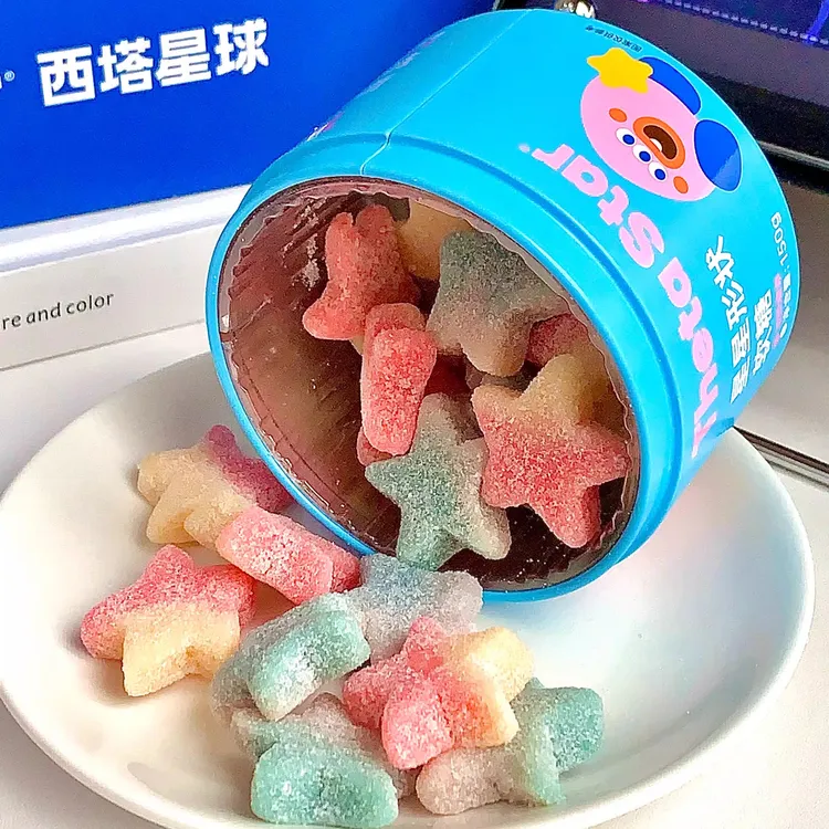 西塔星球 | 酸砂果汁软糖多种形状糖果礼盒150g1罐