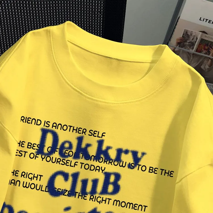 美式重磅纯棉休闲潮流宽松短袖t恤夏季新款2025洋气印花半袖上衣