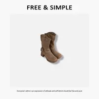 Free&Simple-‘西部战神’25新款秋冬时尚街头酷帅感穿搭靴-166-2