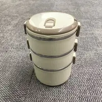 多层盒子大容量不锈钢带盖便携密封