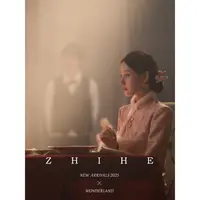 无艳一禾【莲舟晚】新中式人丝提花水貂毛狐狸毛装饰旗袍连衣裙